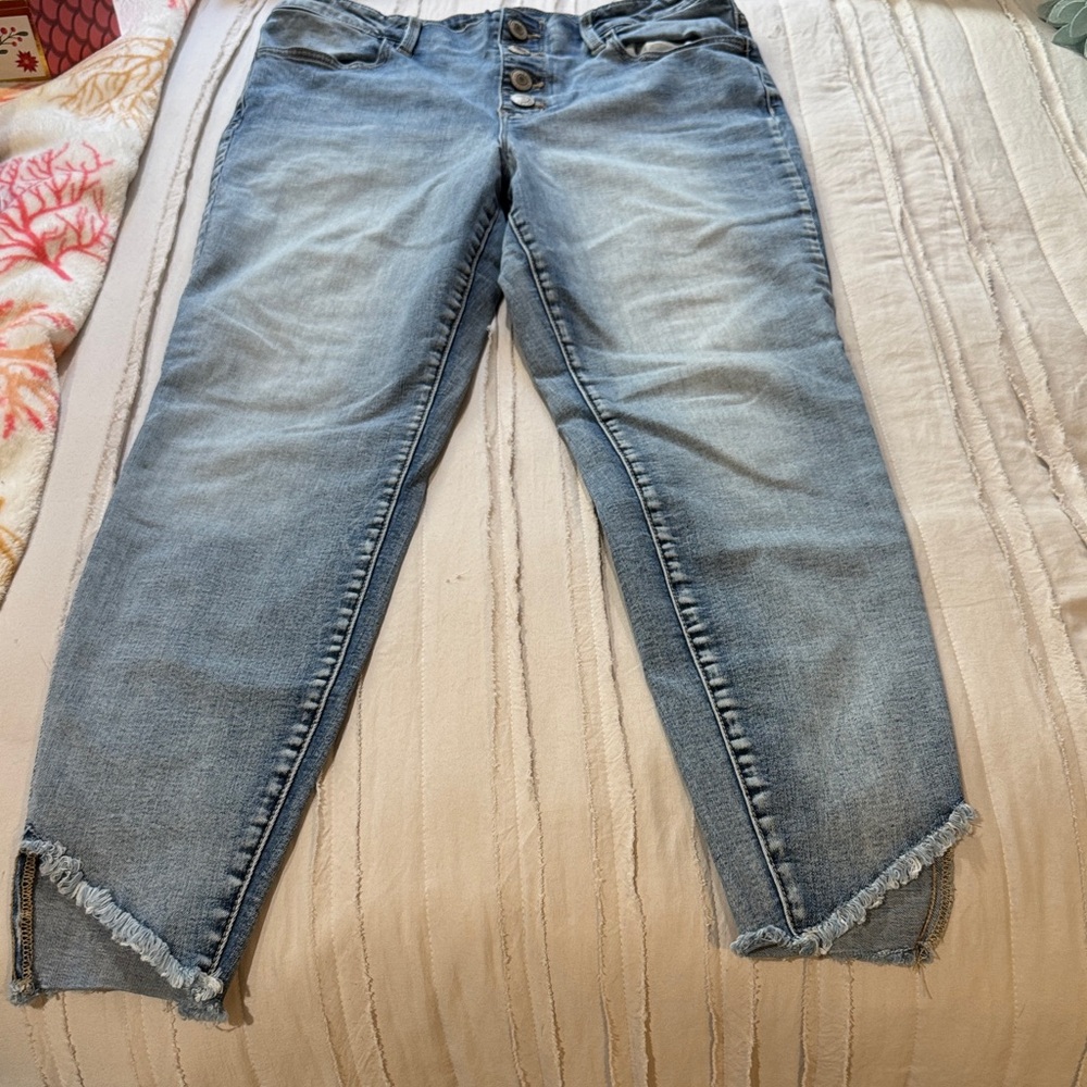 Maurices Light Blue Ankle Jeans